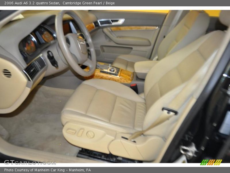Cambridge Green Pearl / Beige 2006 Audi A6 3.2 quattro Sedan