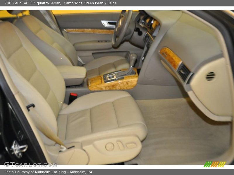 Cambridge Green Pearl / Beige 2006 Audi A6 3.2 quattro Sedan