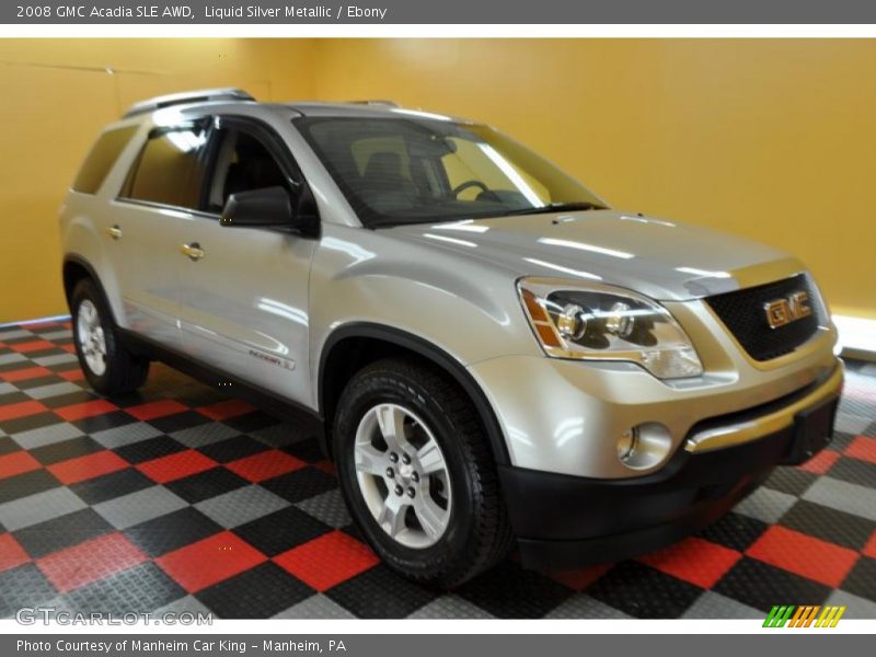 Liquid Silver Metallic / Ebony 2008 GMC Acadia SLE AWD
