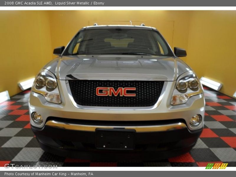 Liquid Silver Metallic / Ebony 2008 GMC Acadia SLE AWD