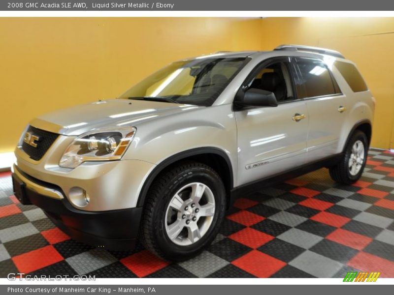 Liquid Silver Metallic / Ebony 2008 GMC Acadia SLE AWD
