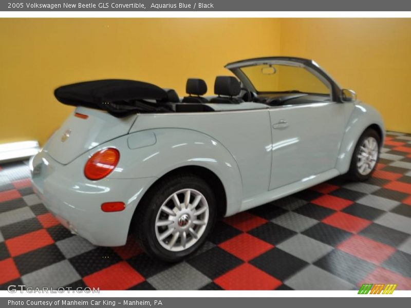 Aquarius Blue / Black 2005 Volkswagen New Beetle GLS Convertible