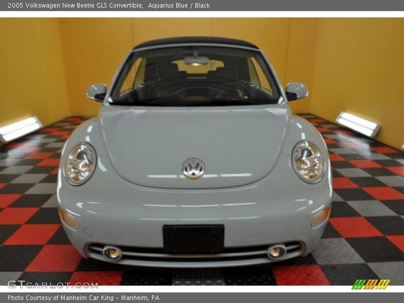 Aquarius Blue / Black 2005 Volkswagen New Beetle GLS Convertible