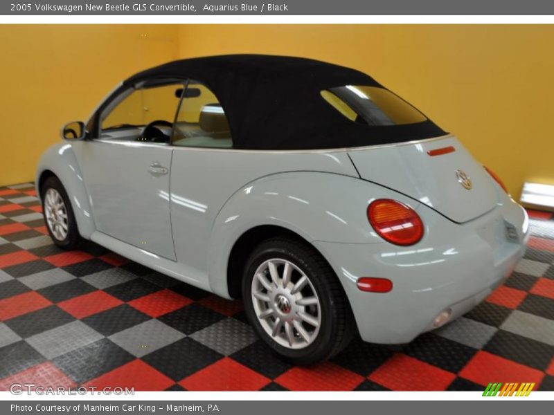 Aquarius Blue / Black 2005 Volkswagen New Beetle GLS Convertible