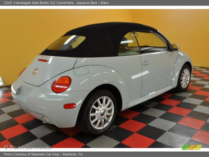 Aquarius Blue / Black 2005 Volkswagen New Beetle GLS Convertible