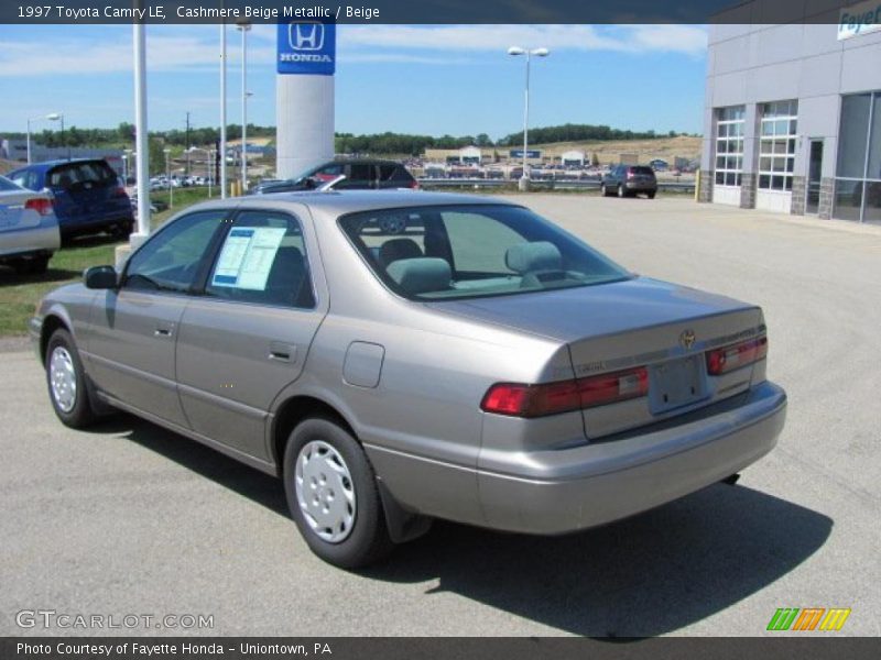 Cashmere Beige Metallic / Beige 1997 Toyota Camry LE