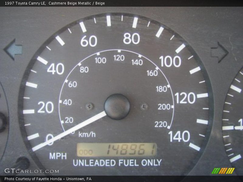 Cashmere Beige Metallic / Beige 1997 Toyota Camry LE