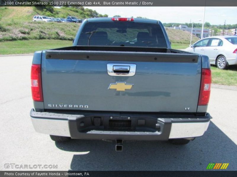 Blue Granite Metallic / Ebony 2008 Chevrolet Silverado 1500 Z71 Extended Cab 4x4