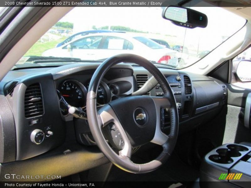 Blue Granite Metallic / Ebony 2008 Chevrolet Silverado 1500 Z71 Extended Cab 4x4