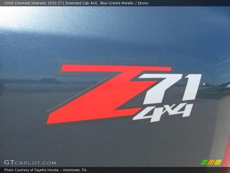 Blue Granite Metallic / Ebony 2008 Chevrolet Silverado 1500 Z71 Extended Cab 4x4