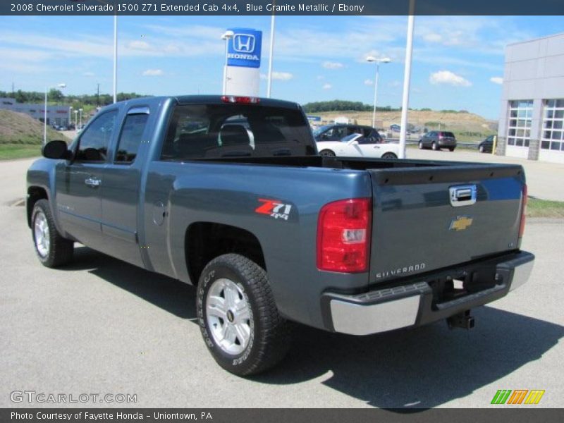 Blue Granite Metallic / Ebony 2008 Chevrolet Silverado 1500 Z71 Extended Cab 4x4