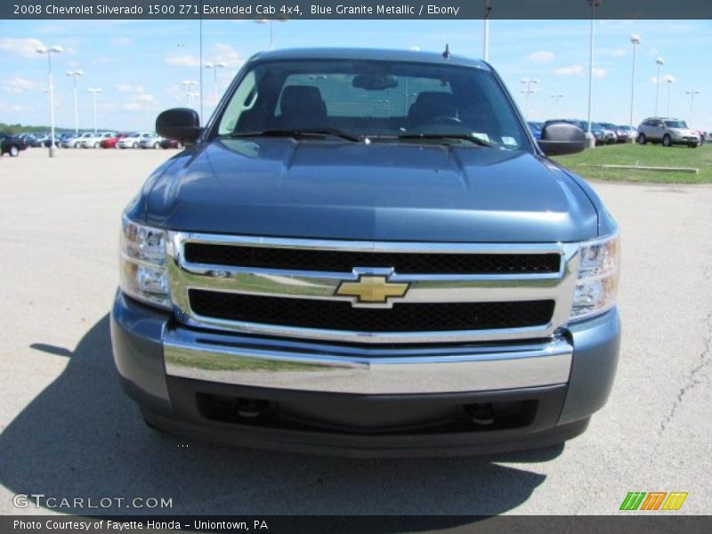 Blue Granite Metallic / Ebony 2008 Chevrolet Silverado 1500 Z71 Extended Cab 4x4