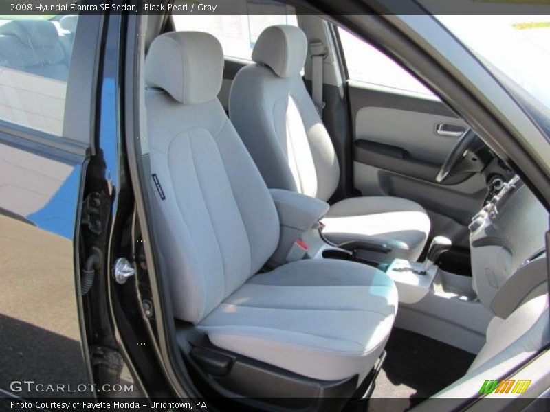 Black Pearl / Gray 2008 Hyundai Elantra SE Sedan