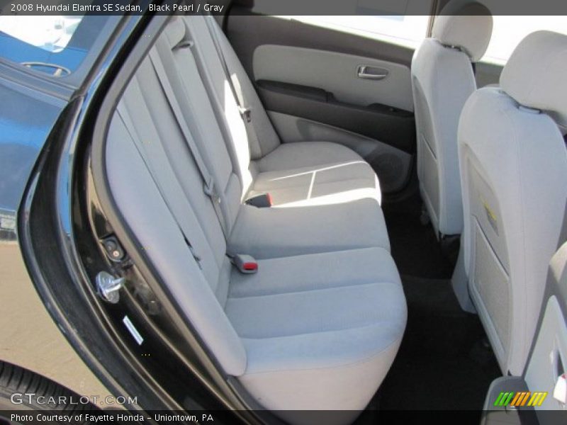 Black Pearl / Gray 2008 Hyundai Elantra SE Sedan