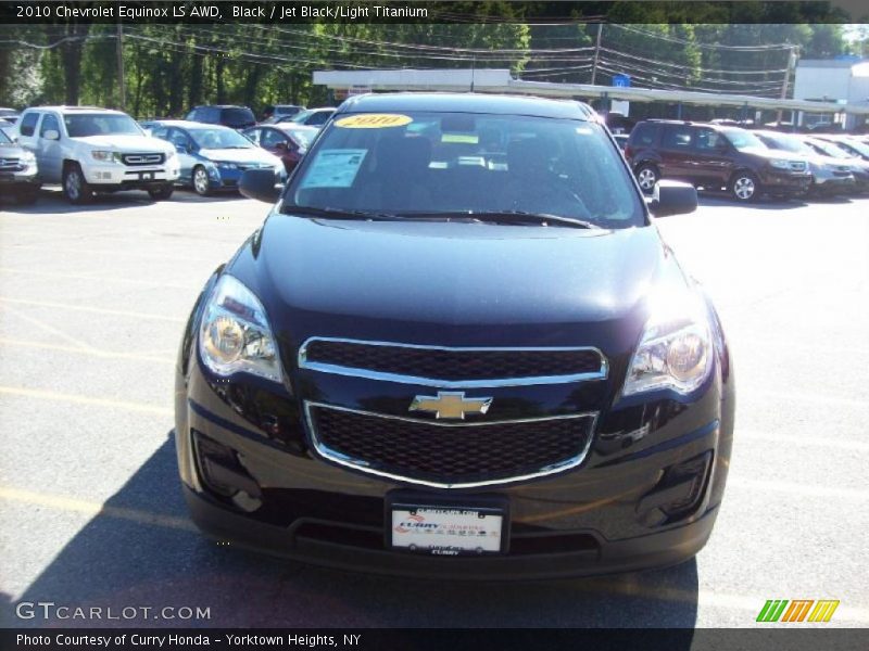 Black / Jet Black/Light Titanium 2010 Chevrolet Equinox LS AWD