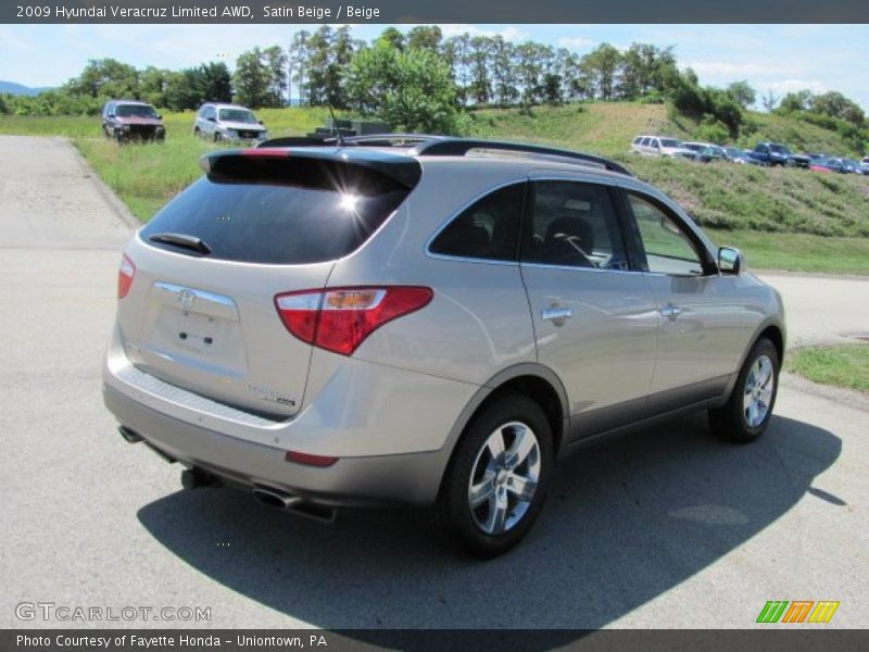 Satin Beige / Beige 2009 Hyundai Veracruz Limited AWD