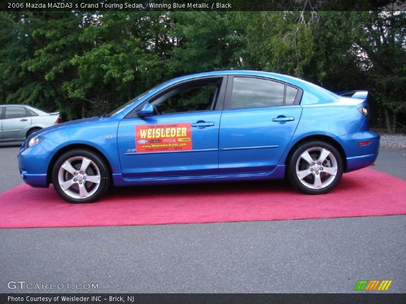 Winning Blue Metallic / Black 2006 Mazda MAZDA3 s Grand Touring Sedan