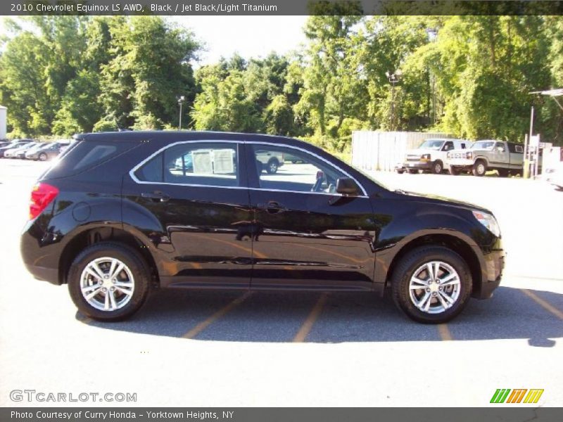 Black / Jet Black/Light Titanium 2010 Chevrolet Equinox LS AWD