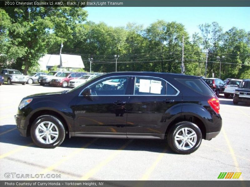 Black / Jet Black/Light Titanium 2010 Chevrolet Equinox LS AWD