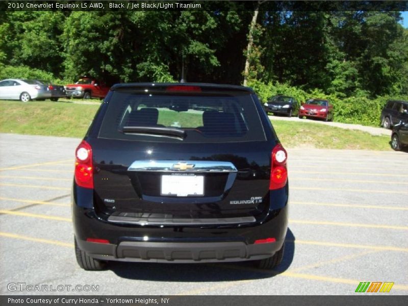 Black / Jet Black/Light Titanium 2010 Chevrolet Equinox LS AWD