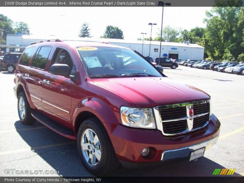 Inferno Red Crystal Pearl / Dark/Light Slate Gray 2008 Dodge Durango Limited 4x4
