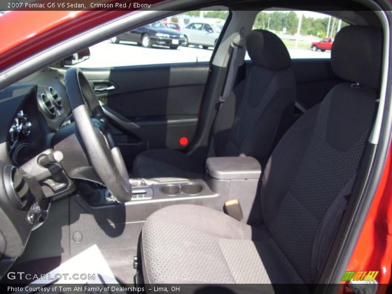 Crimson Red / Ebony 2007 Pontiac G6 V6 Sedan