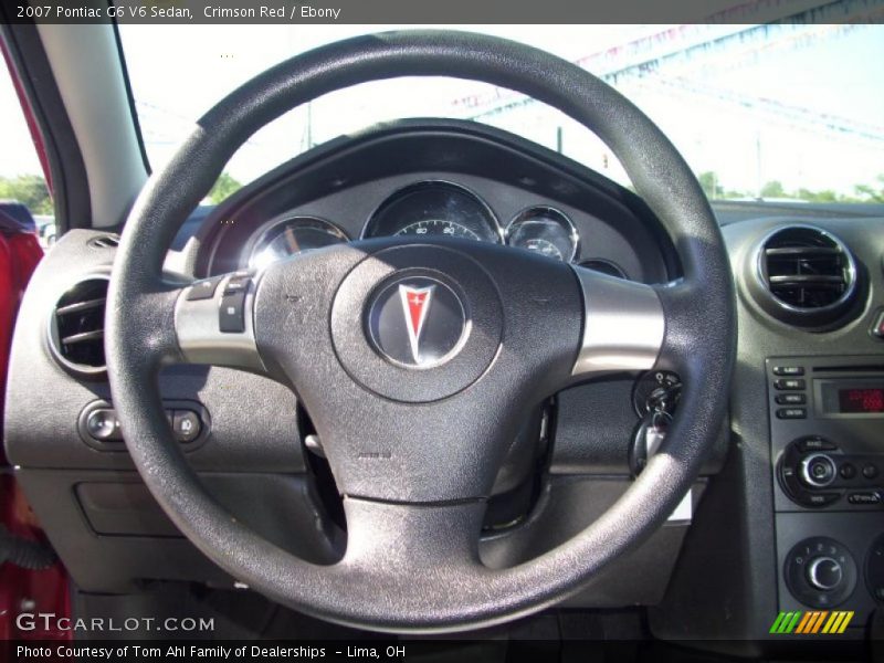 Crimson Red / Ebony 2007 Pontiac G6 V6 Sedan