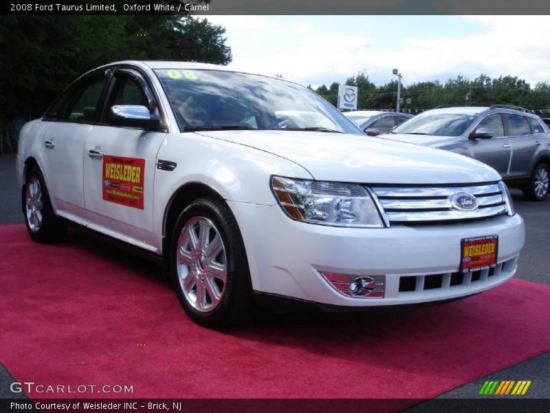 Oxford White / Camel 2008 Ford Taurus Limited