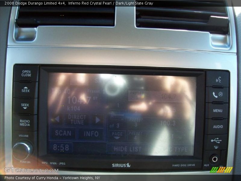 Inferno Red Crystal Pearl / Dark/Light Slate Gray 2008 Dodge Durango Limited 4x4