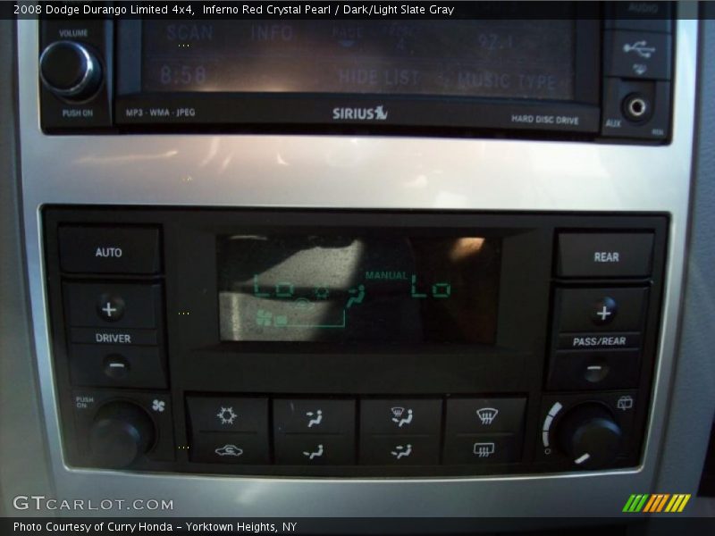 Inferno Red Crystal Pearl / Dark/Light Slate Gray 2008 Dodge Durango Limited 4x4