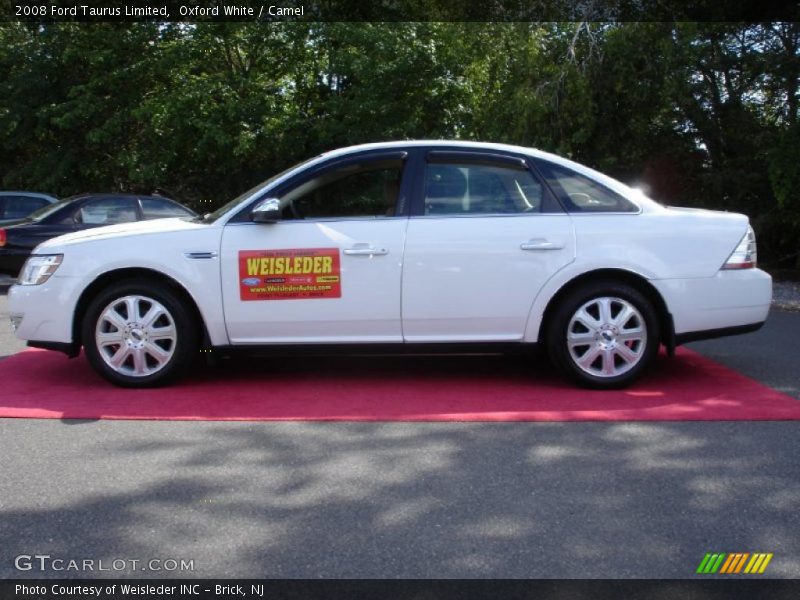 Oxford White / Camel 2008 Ford Taurus Limited