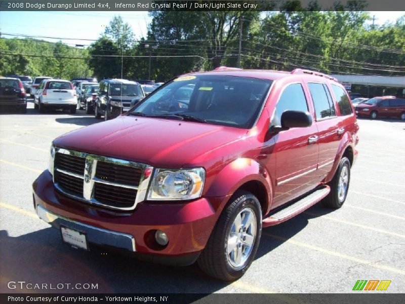 Inferno Red Crystal Pearl / Dark/Light Slate Gray 2008 Dodge Durango Limited 4x4
