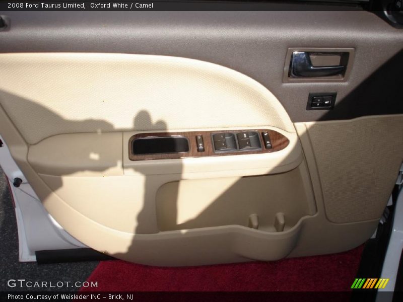 Oxford White / Camel 2008 Ford Taurus Limited