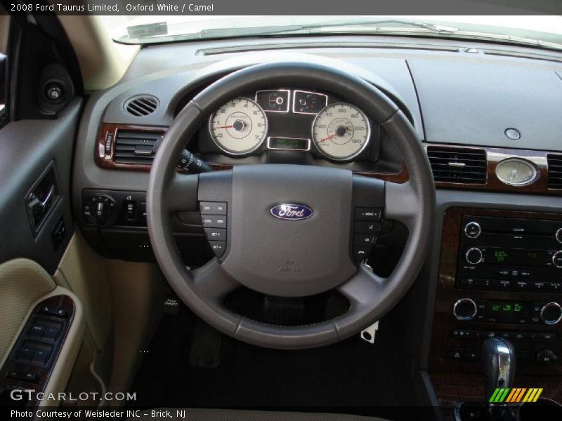 Oxford White / Camel 2008 Ford Taurus Limited