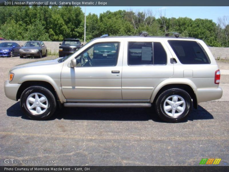Sahara Beige Metallic / Beige 2001 Nissan Pathfinder LE 4x4