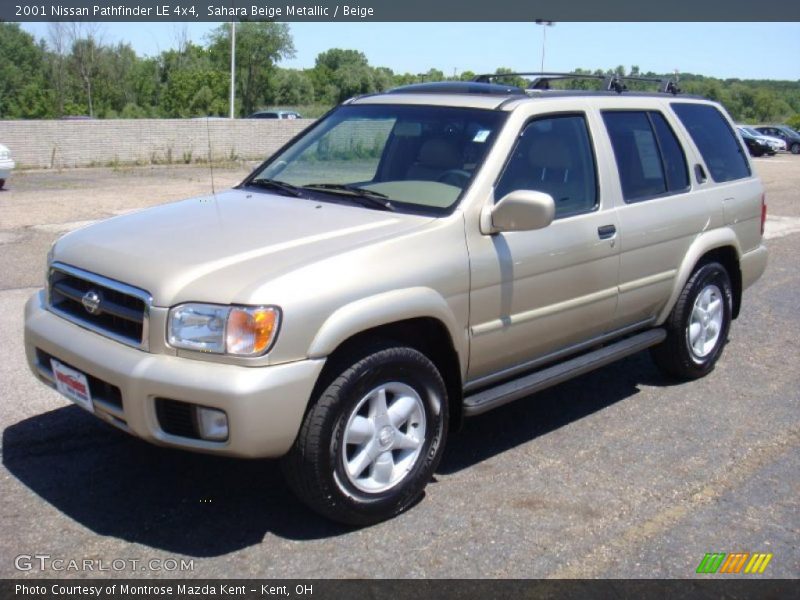 Sahara Beige Metallic / Beige 2001 Nissan Pathfinder LE 4x4