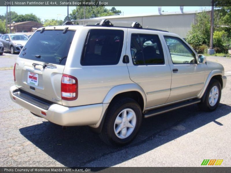 Sahara Beige Metallic / Beige 2001 Nissan Pathfinder LE 4x4