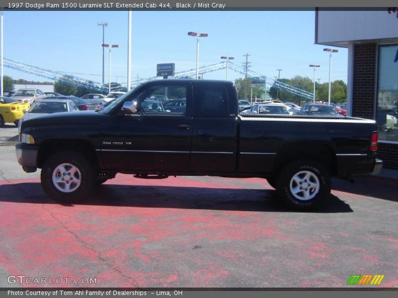 Black / Mist Gray 1997 Dodge Ram 1500 Laramie SLT Extended Cab 4x4