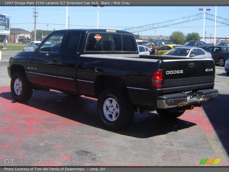 Black / Mist Gray 1997 Dodge Ram 1500 Laramie SLT Extended Cab 4x4