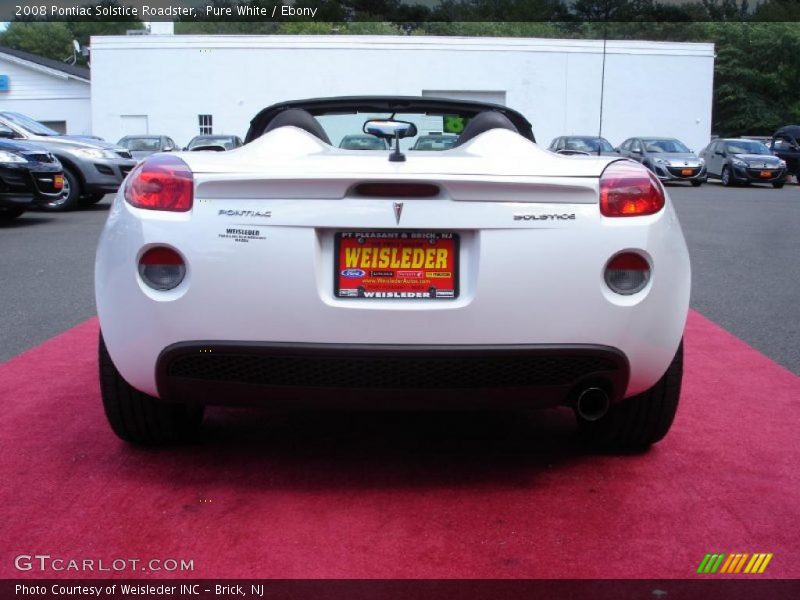 Pure White / Ebony 2008 Pontiac Solstice Roadster