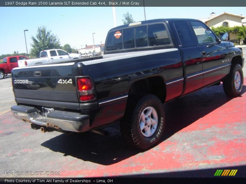 Black / Mist Gray 1997 Dodge Ram 1500 Laramie SLT Extended Cab 4x4
