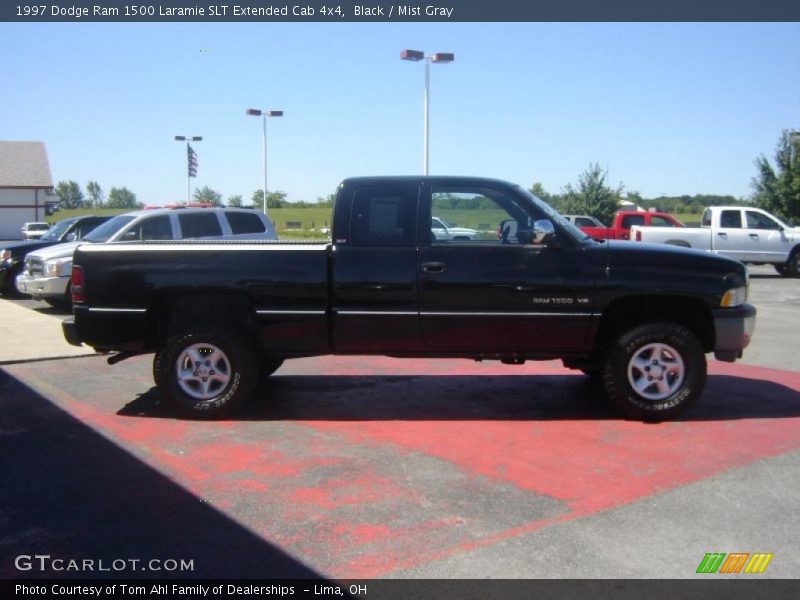 Black / Mist Gray 1997 Dodge Ram 1500 Laramie SLT Extended Cab 4x4