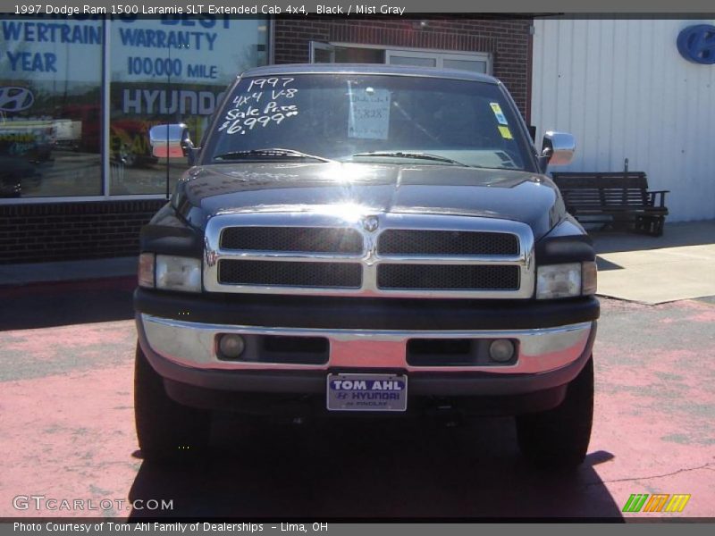 Black / Mist Gray 1997 Dodge Ram 1500 Laramie SLT Extended Cab 4x4