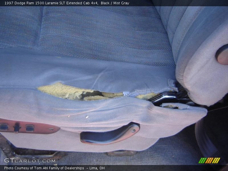 Black / Mist Gray 1997 Dodge Ram 1500 Laramie SLT Extended Cab 4x4