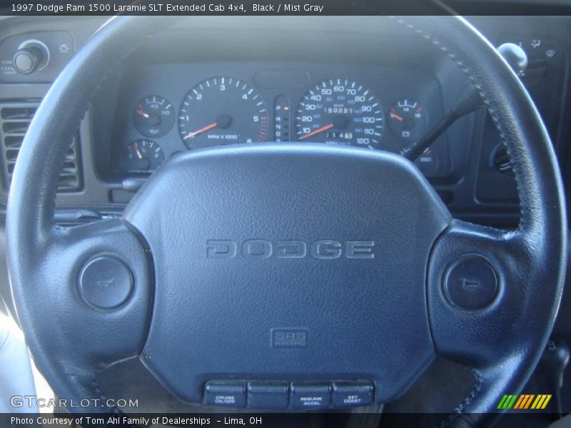 Black / Mist Gray 1997 Dodge Ram 1500 Laramie SLT Extended Cab 4x4