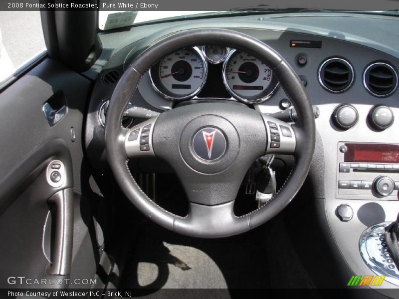 Pure White / Ebony 2008 Pontiac Solstice Roadster