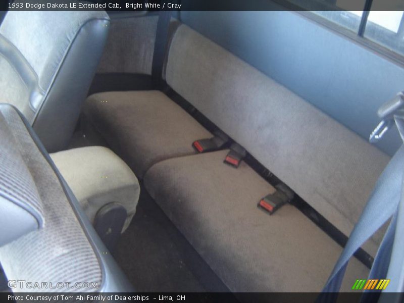 Bright White / Gray 1993 Dodge Dakota LE Extended Cab