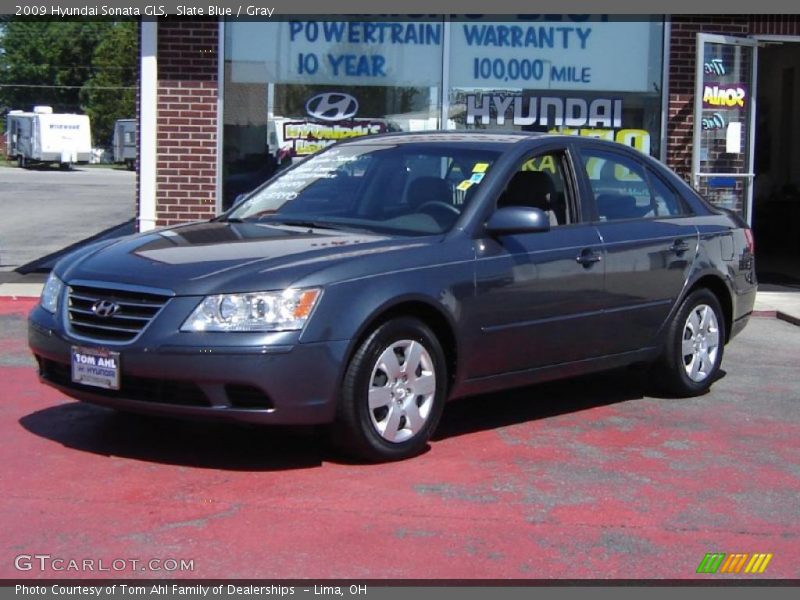 Slate Blue / Gray 2009 Hyundai Sonata GLS