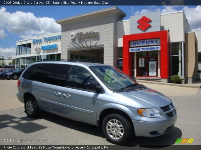 Butane Blue Pearl / Medium Slate Gray 2005 Dodge Grand Caravan SE