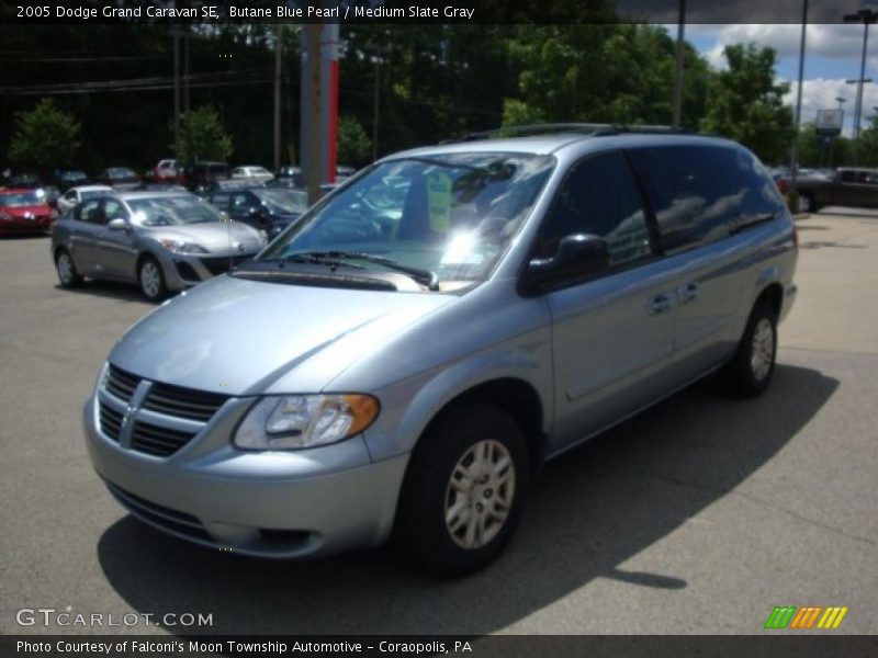 Butane Blue Pearl / Medium Slate Gray 2005 Dodge Grand Caravan SE